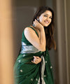 Green Cotton Saree | Office & Casual Wear