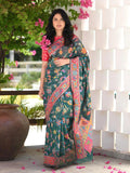 Green Cotton Saree | Traditional Handloom Wear