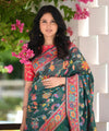 Green Cotton Saree | Traditional Handloom Wear