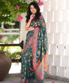 Green Cotton Saree | Traditional Handloom Wear