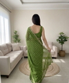 Green Georgette Sequence Work Saree with Embroidery Blouse | RD Radha