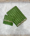 Green Georgette Sequence Work Saree with Embroidery Blouse | RD Radha