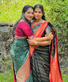 Green Jacquard Silk Saree | Bridal & Festive Wear
