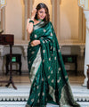 Green Jacquard Silk Saree | Ethnic Wear for Women