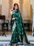 Green Jacquard Silk Saree | Ethnic Wear for Women