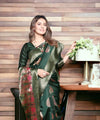 Green Jacquard Silk Saree | Ethnic Wear for Women
