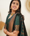 Green Jacquard Silk Saree | Ethnic Wear for Women