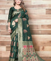 Green Jacquard Silk Saree | Ethnic Wear for Women