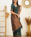 Green Jacquard Silk Saree | Ethnic Wear for Women