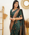 Green Jacquard Silk Saree | Ethnic Wear for Women