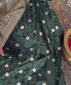 Green Jacquard Silk Saree | Festival & Ceremony Wear