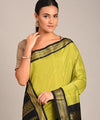 Green Jacquard Silk Saree | Festive & Party Wear