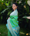 Green Jacquard Silk Saree | Traditional Wedding Wear