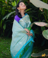 Green Jacquard Silk Saree | Traditional Wedding Wear