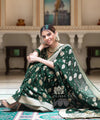 Green Jacquard Silk Saree | Traditional Wedding Wear