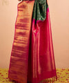 Green Jacquard Silk Saree | Traditional Wedding Wear