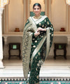 Green Jacquard Silk Saree | Traditional Wedding Wear