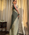 Green Jacquard Silk Saree | Wedding & Festive Wear