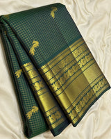 Green Kanjivaram Silk Saree | Festive & Party Wear