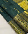 Green Kanjivaram Silk Saree | Traditional Zari Weave