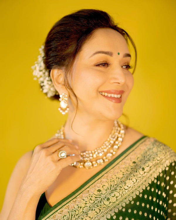 Green Kanjivaram Silk Saree | Wedding & Festive Wear