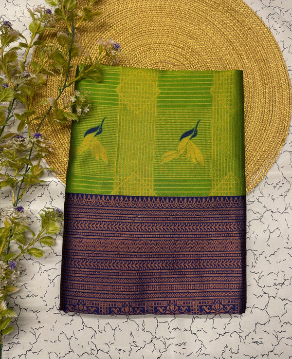 Green Kanjivaram Silk Saree | Wedding & Festive Wear