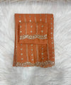Green Orange Georgette Sequence Work Saree with Embroidery Blouse | RD Radha