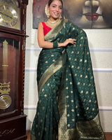 Green Paithani Silk Saree | Festive & Party Wear