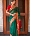 Green Paithani Silk Saree | Festive & Party Wear