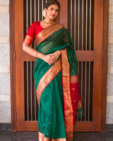 Green Paithani Silk Saree | Festive & Party Wear
