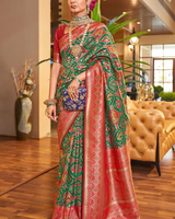 Green Paithani Silk Saree | Festive & Party Wear