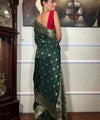 Green Paithani Silk Saree | Festive & Party Wear