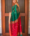 Green Paithani Silk Saree | Festive & Party Wear