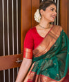 Green Paithani Silk Saree | Festive & Party Wear