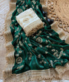 Green Space Satin Sequin Bits Work Saree for Party Wear | RD RAADO