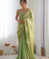 Green Space Silk Sequin Embroidery Saree for Party Wear | RD KAVYA