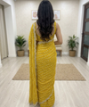 Green Yellow Georgette Sequence Work Saree with Embroidery Blouse | RD Radha