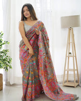 Grey Cotton Saree | Daily & Festive Wear