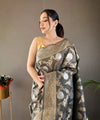 Grey Cotton Saree | Everyday Ethnic Wear
