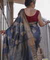 Grey Cotton Saree | Festival & Ceremony Wear
