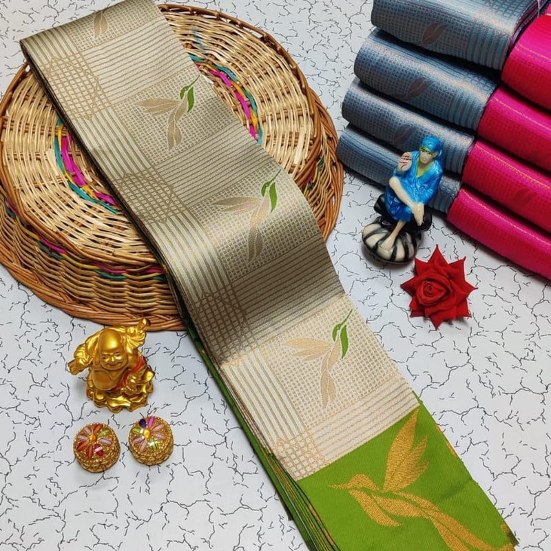 Grey Kanjivaram Silk Saree | Wedding & Festive Wear