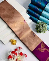 Grey Wine Kanjivaram Silk Saree | Wedding & Festive Wear