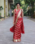 Jacquard Silk Saree | Bridal & Festive Wear