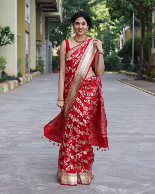 Jacquard saree