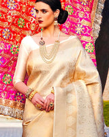 Jacquard Silk Saree | Rich Zari Border Saree
