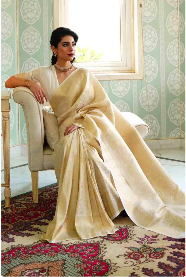 Jacquard Silk Saree | Rich Zari Border Saree