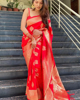 Jacquard Silk Saree | Wedding & Reception Wear