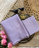 Lavendar Rangoli Crush Saree with Sequin Bits Blouse | RD VIAANA