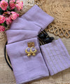 Lavendar Rangoli Crush Saree with Sequin Bits Blouse | RD VIAANA