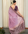Lavender Banarasi Silk Saree | Ethnic Wear for Women